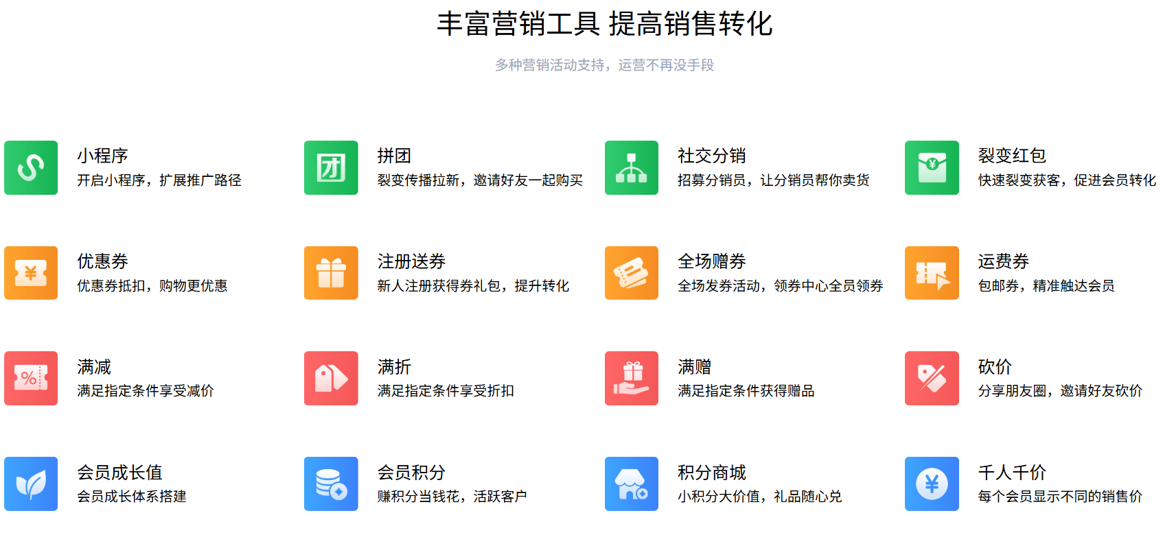 云创商城,电商运营,营销工具,拼团秒杀